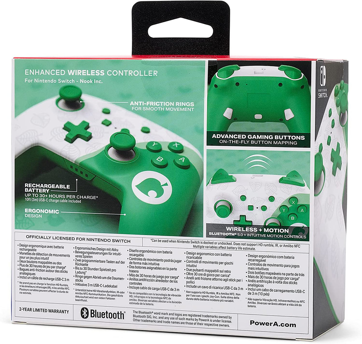 Manette PowerA sans fil Animal Crossing Nook Inc. Nintendo Switch