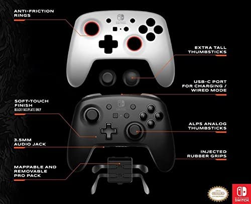 Manette PowerA sans fil Fusion Pro noir (Nintendo Switch)
