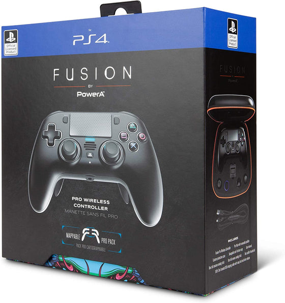 Manette PowerA sans fil Fusion Pro noir PS4