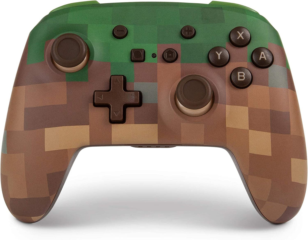 Manette PowerA sans fil Minecraft Grass Nintendo Switch