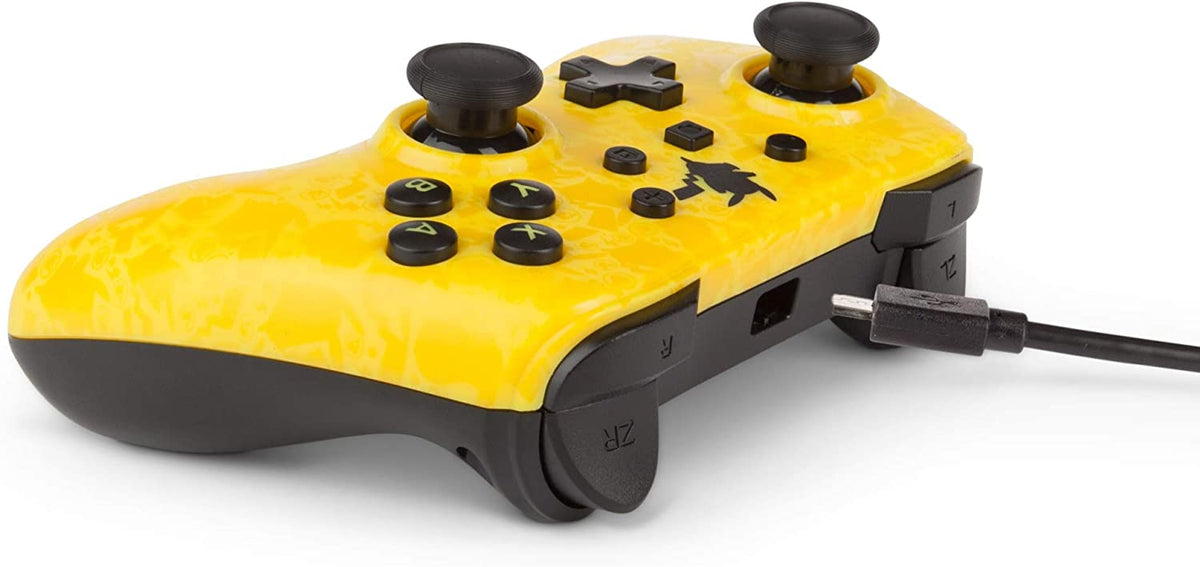 Manette PowerA filaire Pikachu Silhouette jaune Nintendo Switch
