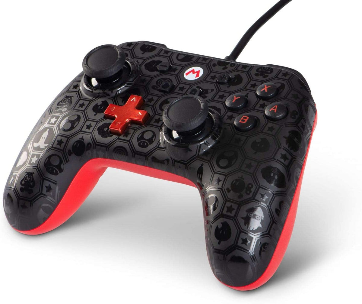 Manette PowerA filaire Super Mario Shadow noir Nintendo Switch