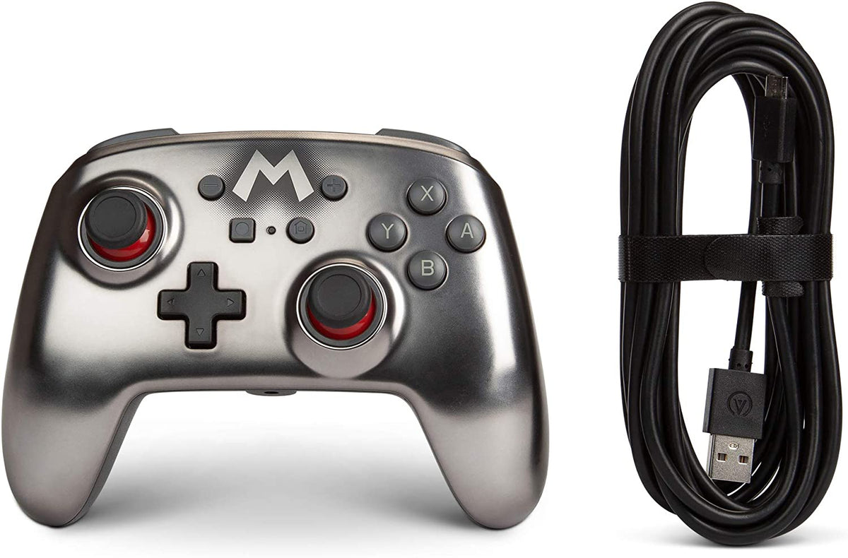 Manette PowerA filaire Super Mario argent Nintendo Switch
