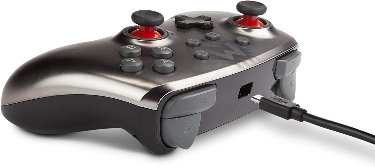 Manette PowerA filaire Super Mario argent Nintendo Switch