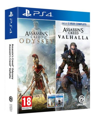 Compilation Assassin's Creed Odyssey + Assassin's Creed Valhalla PS4