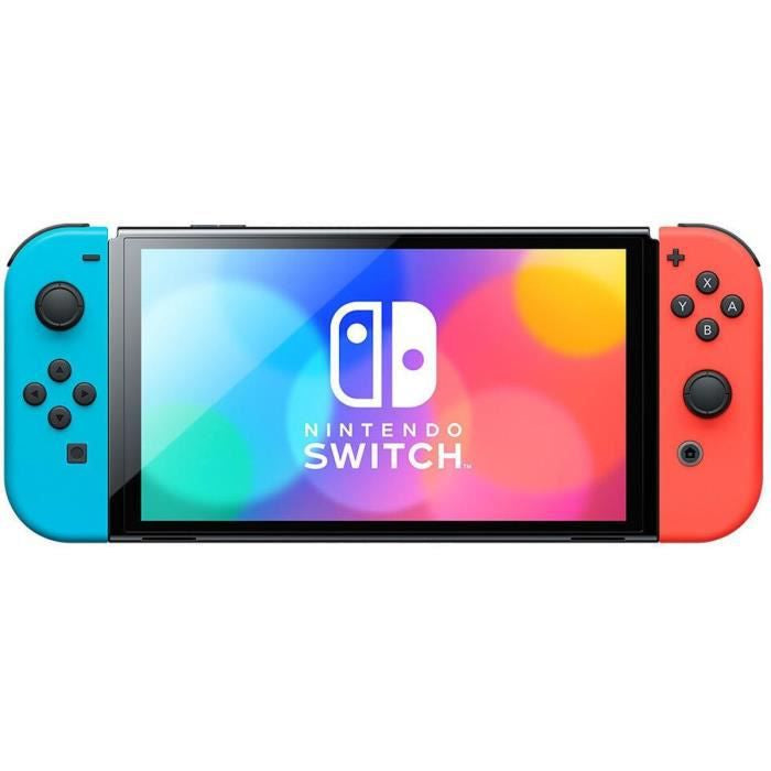 Console Nintendo Switch OLED bleu/rouge Néon (64 Go)