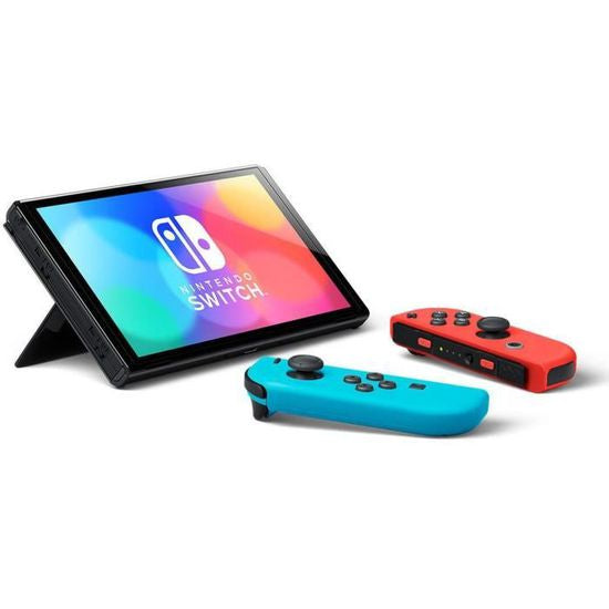Console Nintendo Switch OLED bleu/rouge Néon (64 Go)