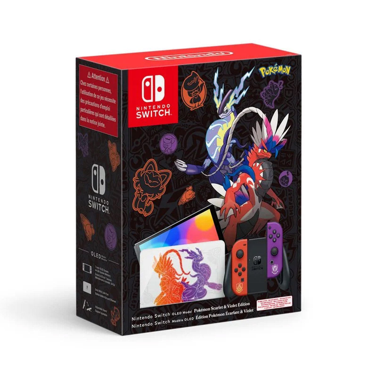 Console Nintendo Switch OLED Édition limitée Pokémon Violet & Scarlet (64 Go)