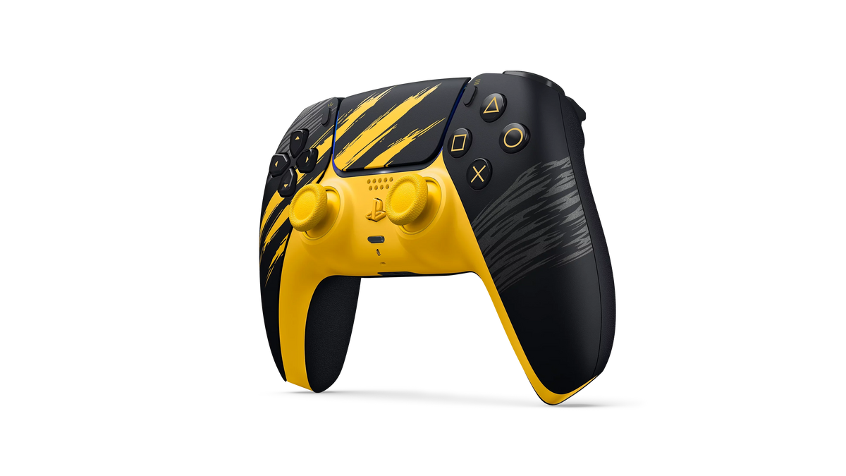 Manette PlayStation 5 Sony DualSense PS5 Marvel's Wolverine Battle jaune Limited Edition