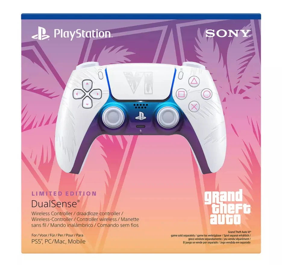 Manette PlayStation 5 Sony DualSense PS5 GTA VI blanc Limited Edition