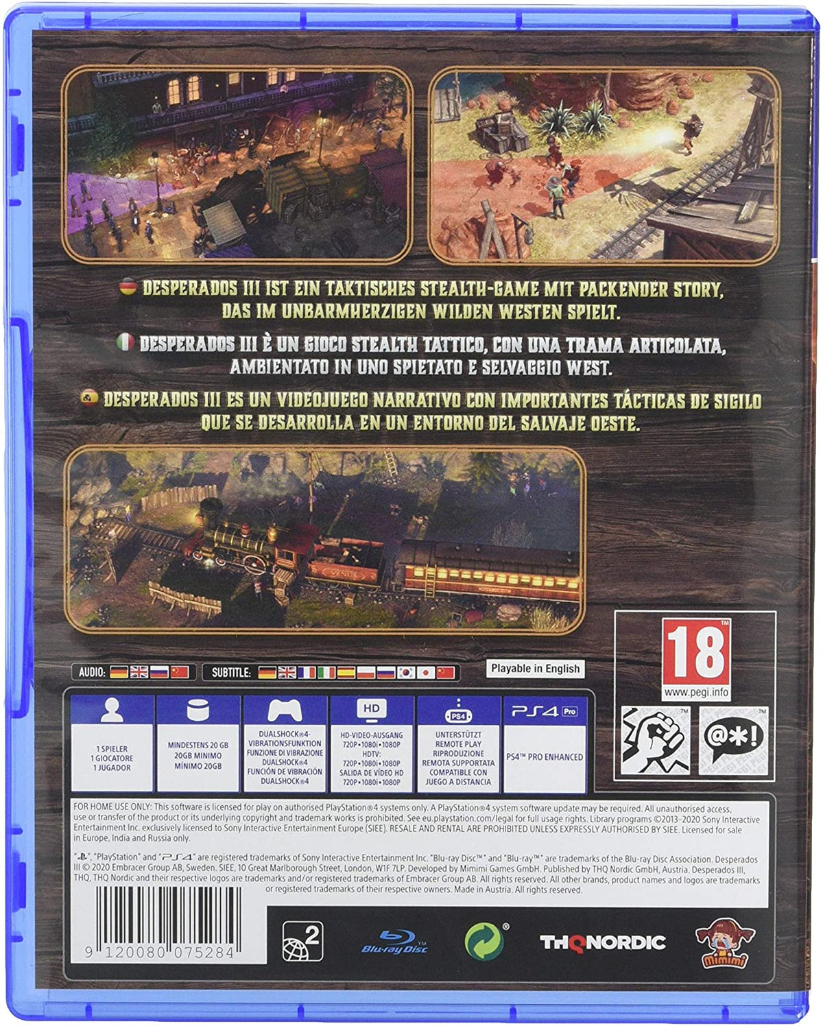 Desperados III 3 PS4
