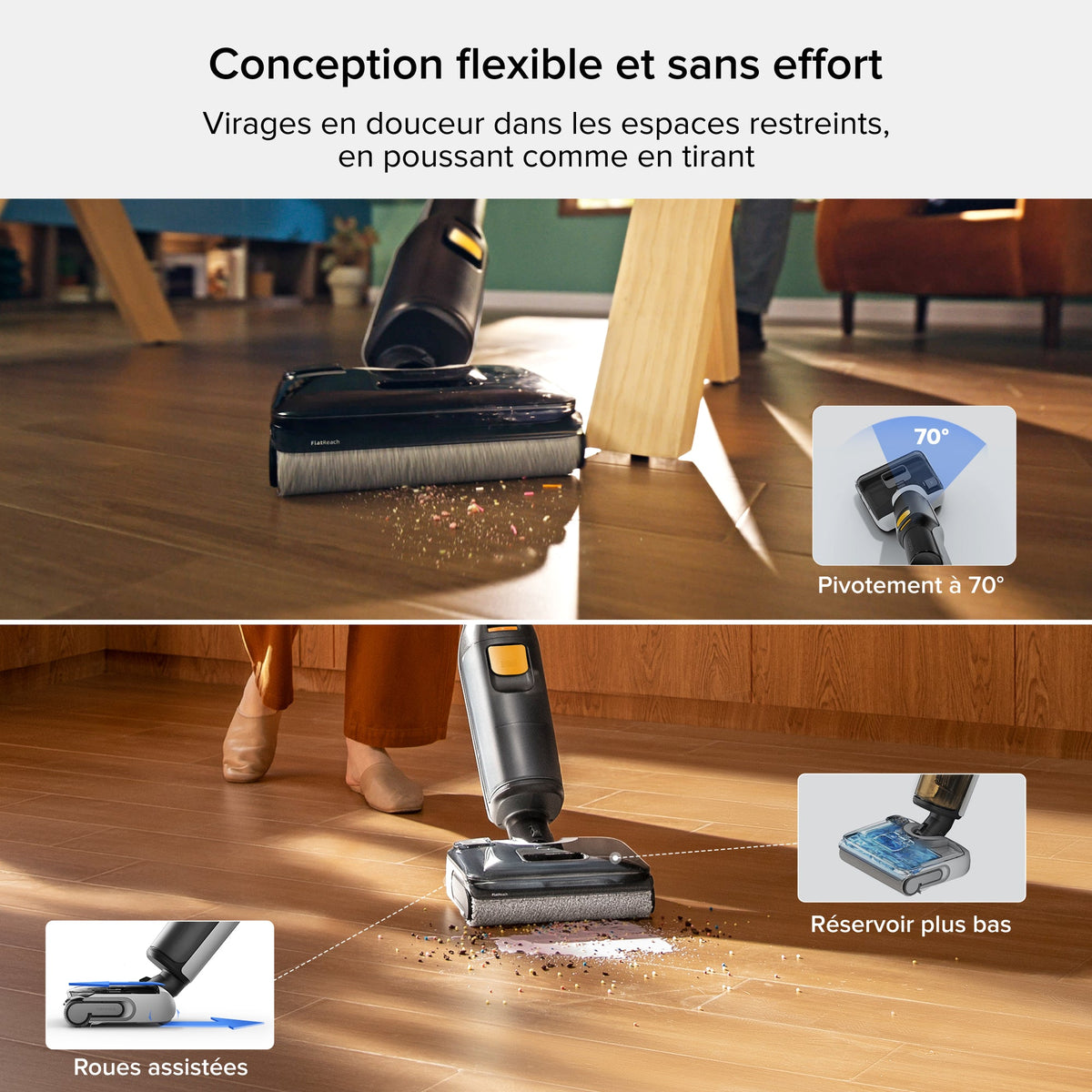 Roborock F25 BX aspirateur laveur sans fil sec et humide