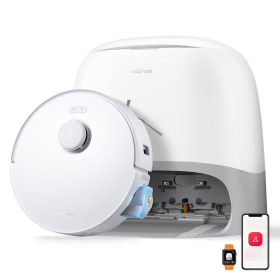 Roborock Qrevo Curv 2 Flow Aspirateur robot avec serpillière à rouleau et station d'accueil multifonctionnelle