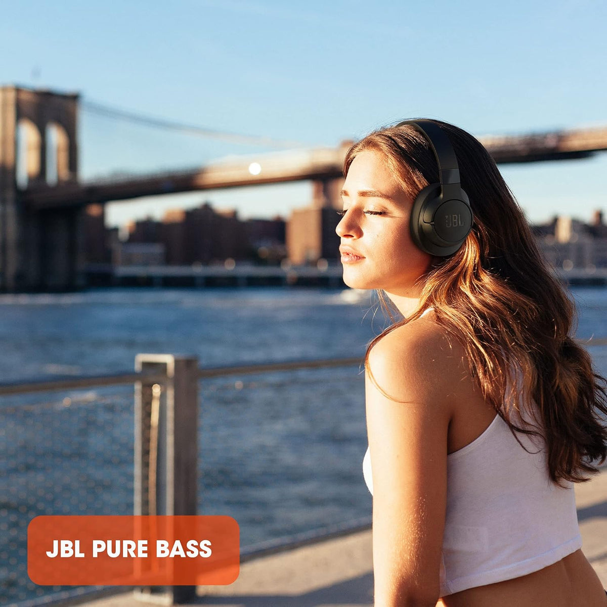 JBL sans fil circum-auriculaire à réduction de bruit noir casque audio