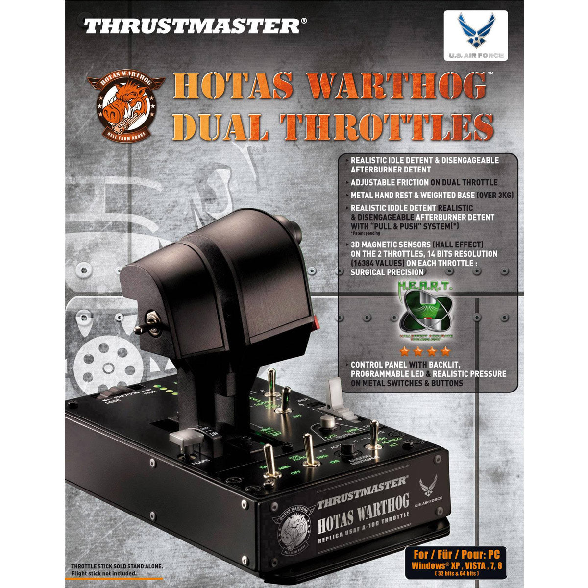 Joystick Thrustmaster Hotas Warthog Dual Throttle manette USB PC