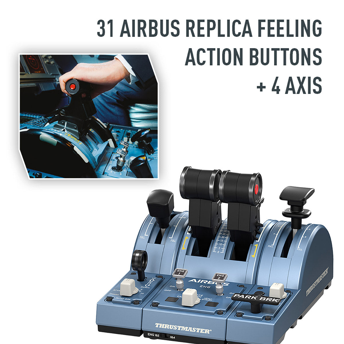 Joystick + quadrant Thrustmaster TCA Captain Pack X Airbus Edition PC/Xbox