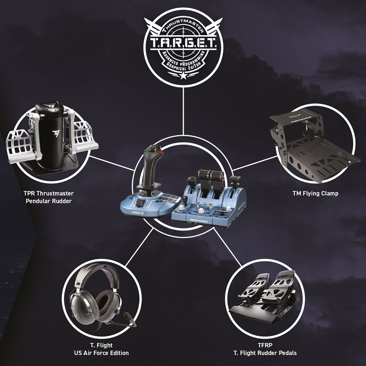 Joystick + quadrant Thrustmaster TCA Captain Pack X Airbus Edition PC/Xbox