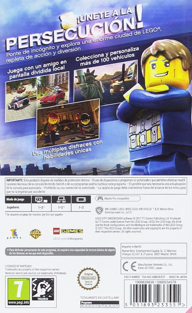 Lego City Undercover Nintendo Switch