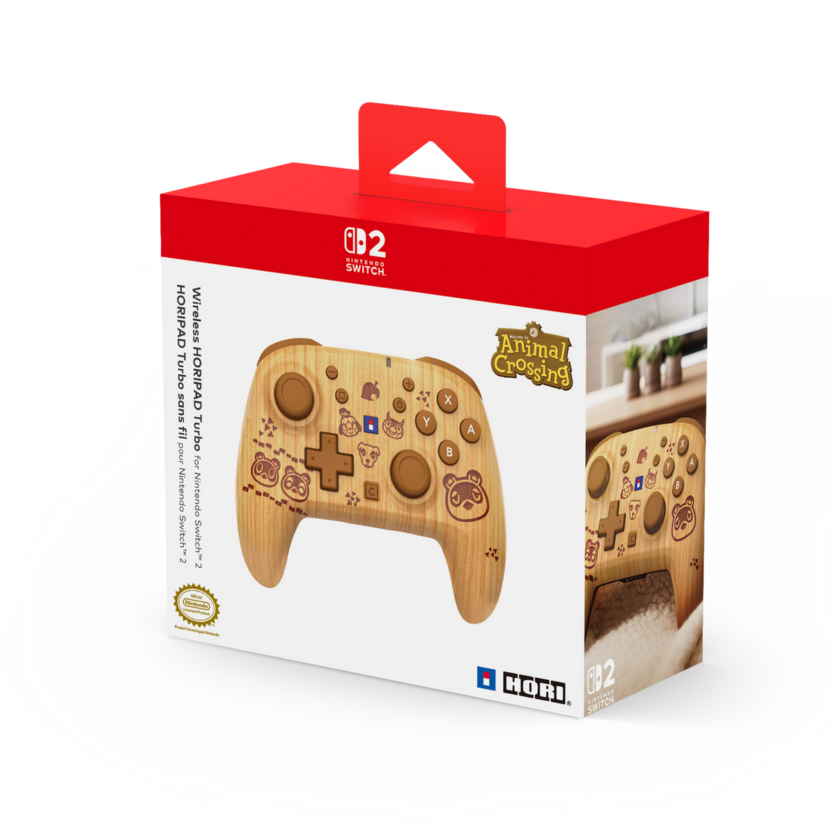 Manette sans fil HORIPAD Turbo Animal Crossing Nintendo Switch 2