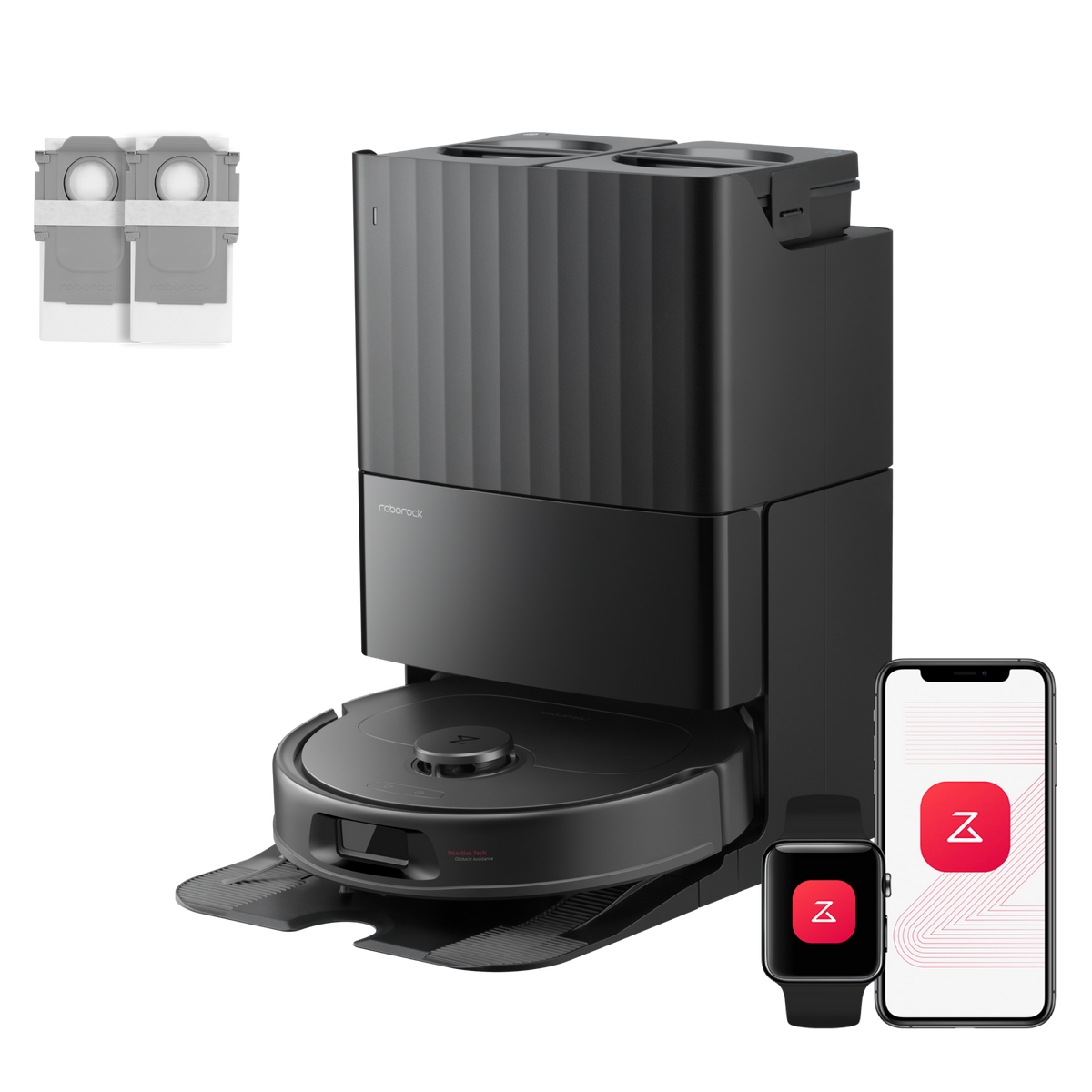 Roborock QV 35A Set ( Qrevo S amélioré) robot aspirateur laveur avec station d’accueil multifonctionnelle