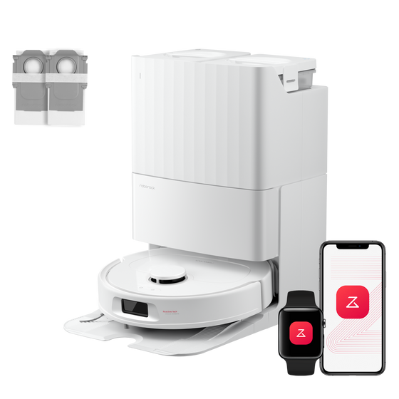 Roborock QV 35A Set ( Qrevo S amélioré) robot aspirateur laveur avec station d’accueil multifonctionnelle