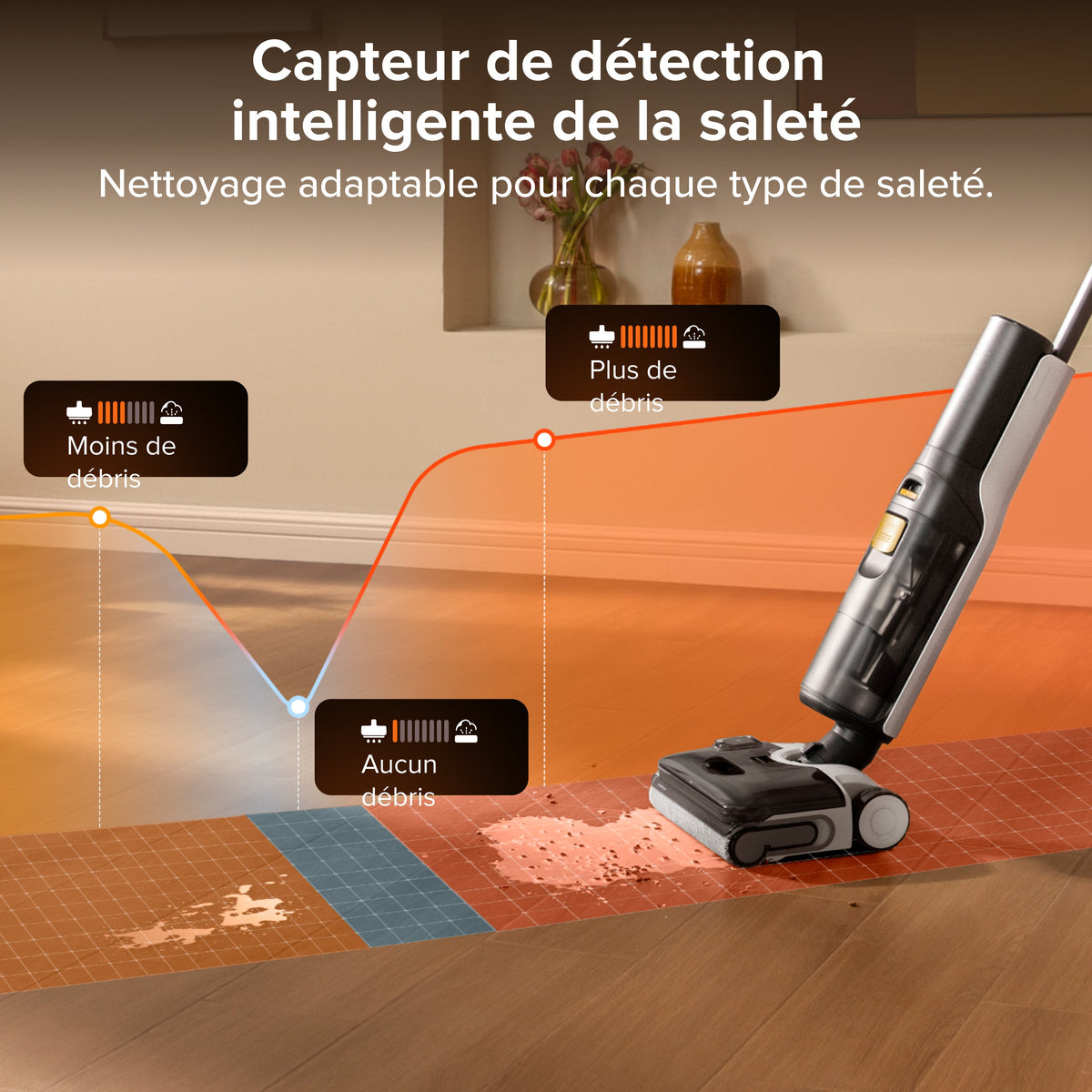 Roborock F25 BX Gen 2 aspirateur laveur sans fil sec et humide