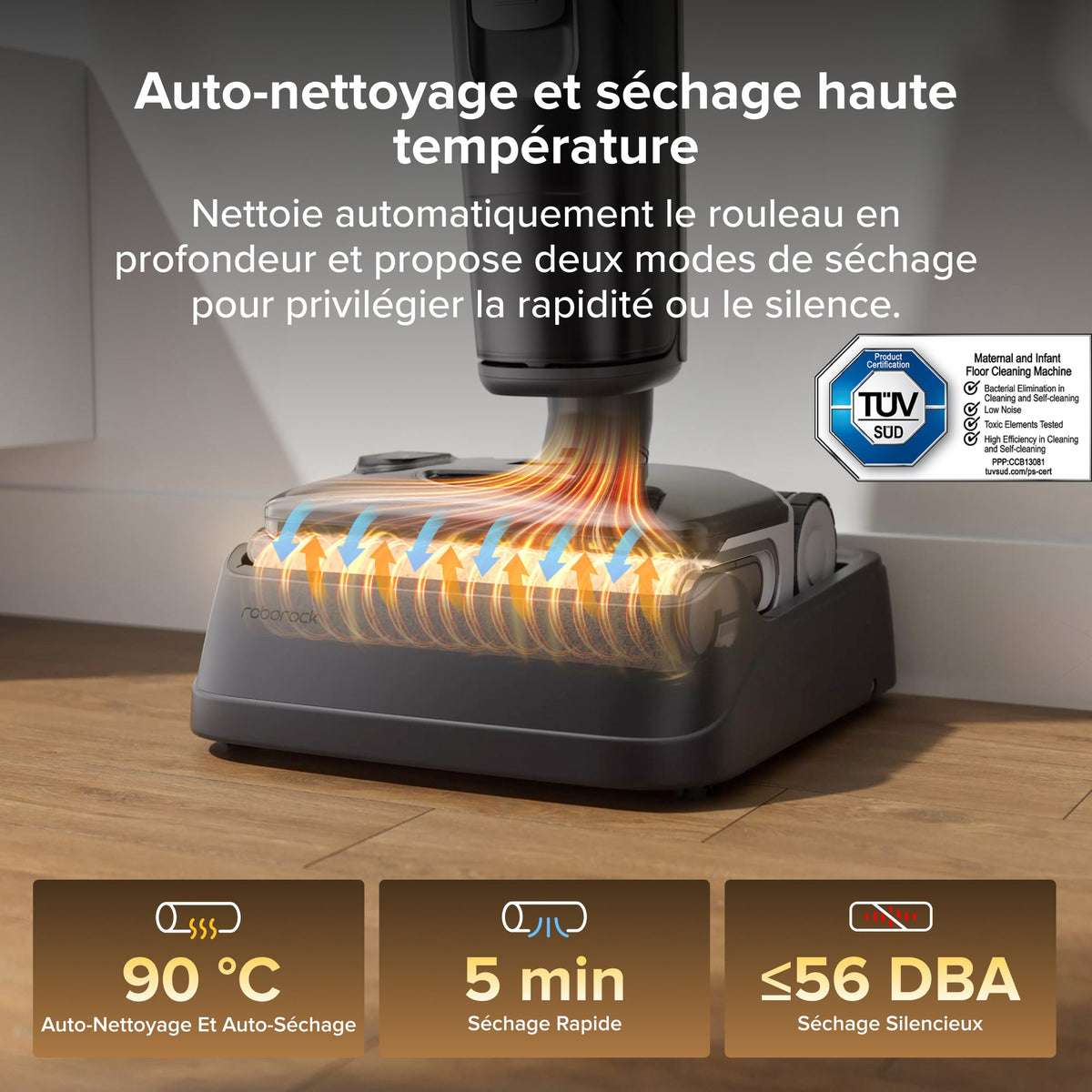 Roborock F25 LT Gen 2 aspirateur laveur sans fil sec et humide