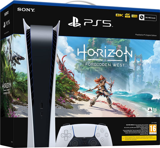 Sony PlayStation 5 édition numérique + Horizon Forbidden West PS5 825 Go SDD
