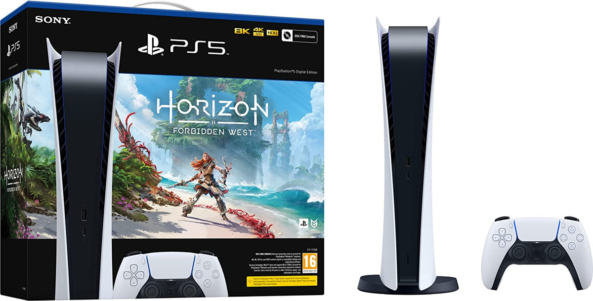 Sony PlayStation 5 édition numérique + Horizon Forbidden West PS5 825 Go SDD