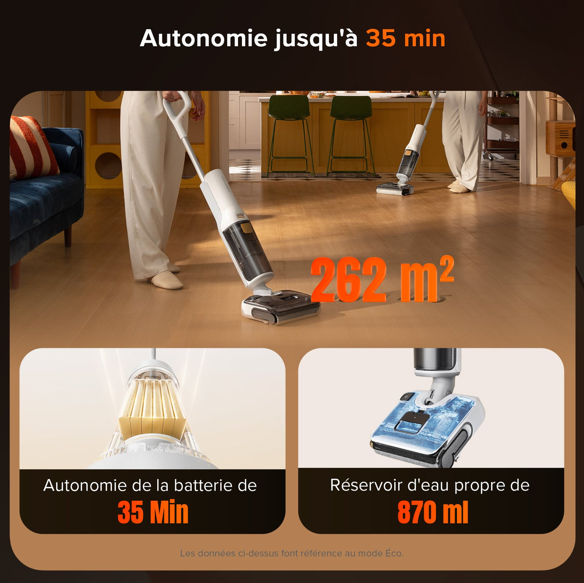 Roborock F25 GT aspirateur laveur sans fil sec et humide