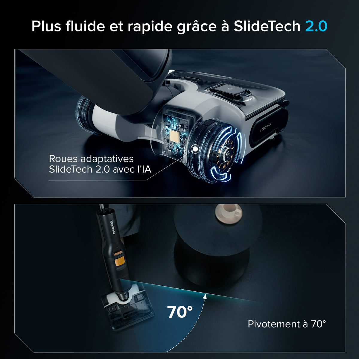 Roborock F25 XT aspirateur laveur sans fil sec et humide