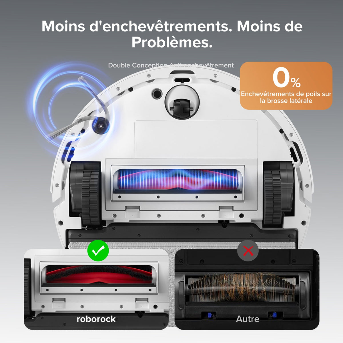 Roborock Q10 S5+ robot aspirateur laveur de VibraRise 2.0 avec station de vidage automatique