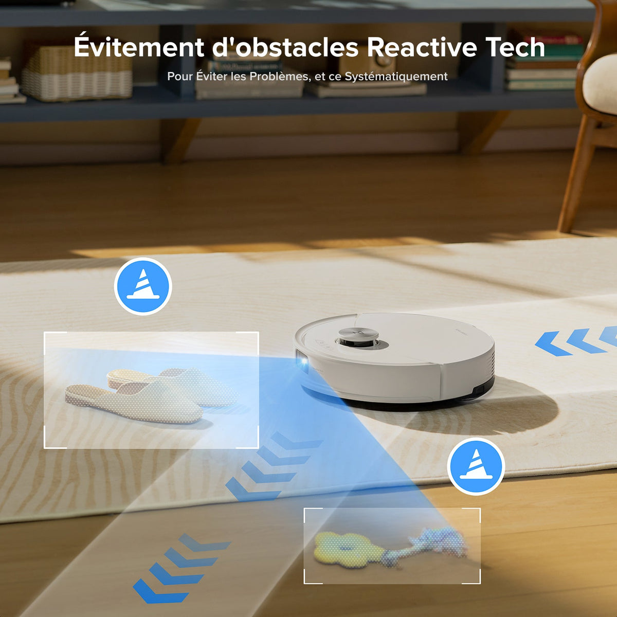 Roborock Q10 S5+ Set robot aspirateur laveur de VibraRise 2.0 avec station de vidage automatique