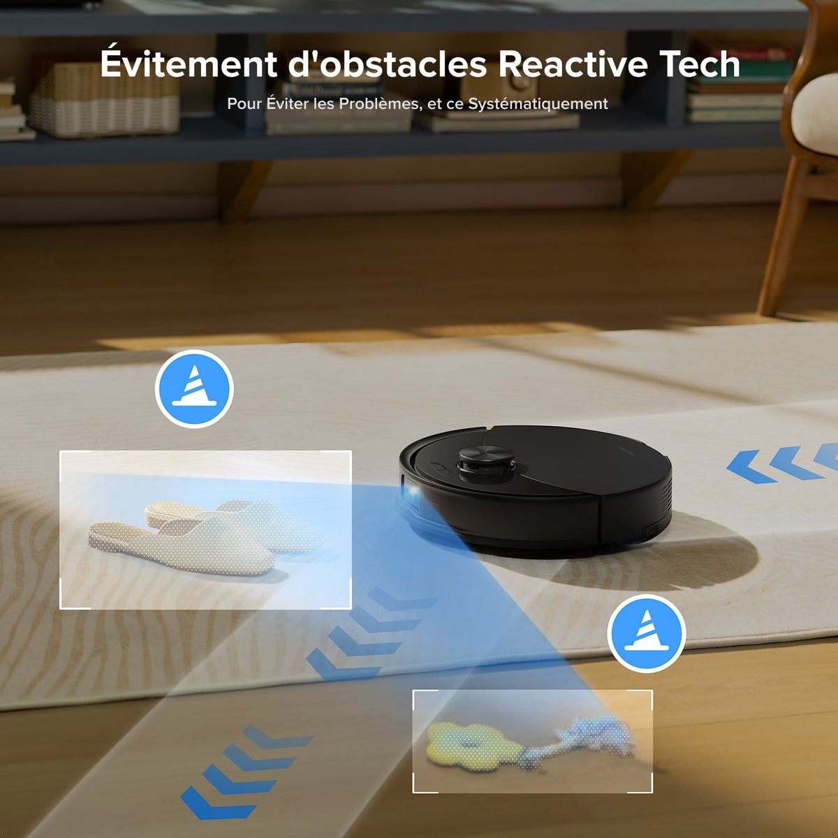 Roborock Q10 S5+ robot aspirateur laveur de VibraRise 2.0 avec station de vidage automatique