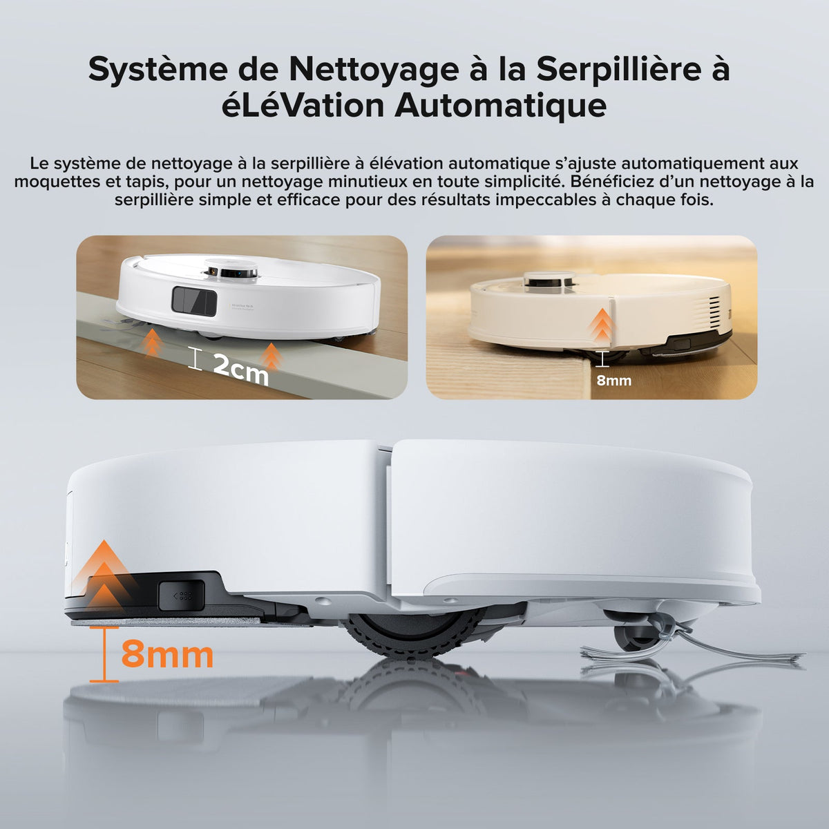 Roborock Q10 X5 robot aspirateur laveur avec HyperForce de 10 000 Pa