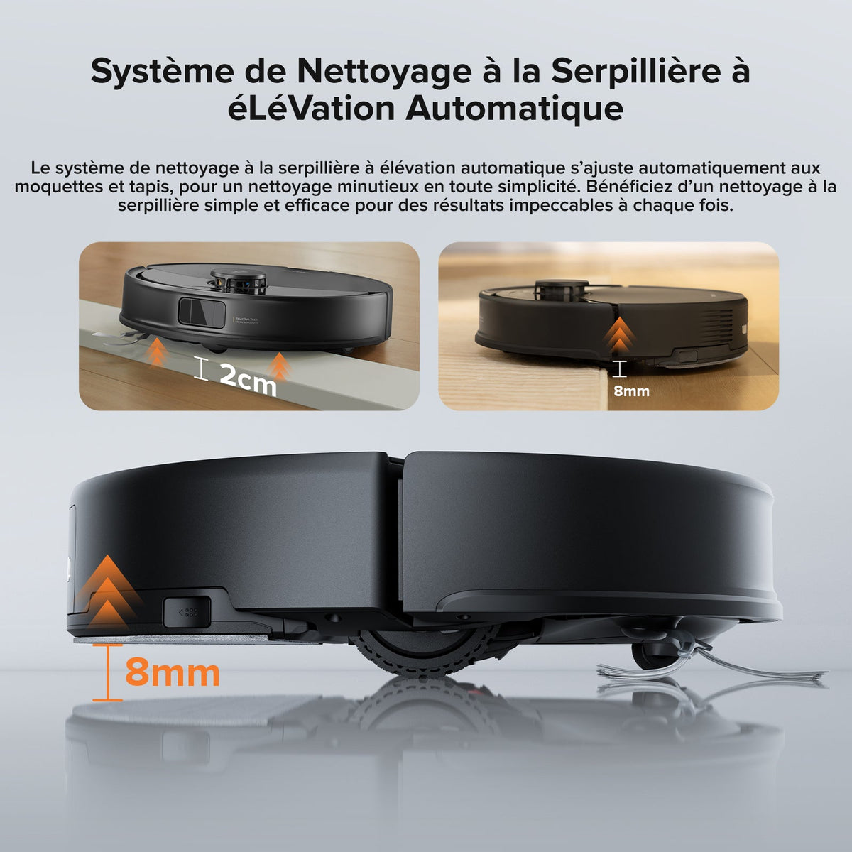 Roborock Q10 X5 robot aspirateur laveur avec HyperForce de 10 000 Pa