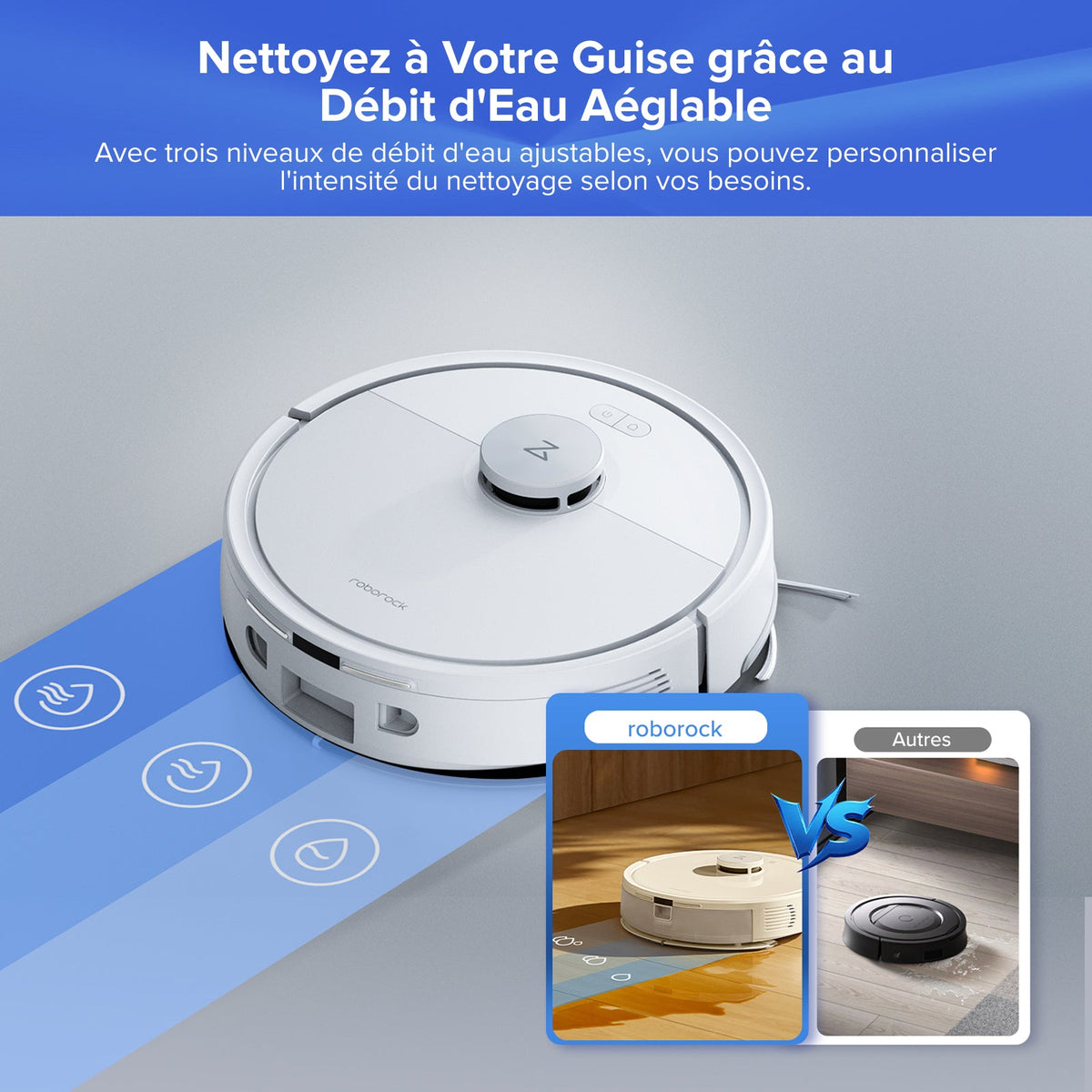 Roborock Q7 L5+ Set robot aspirateur avec station de vidage automatique