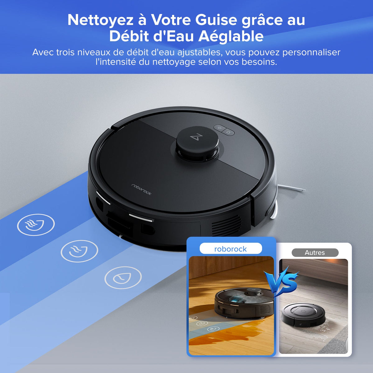 Roborock Q7 L5+ Set robot aspirateur avec station de vidage automatique