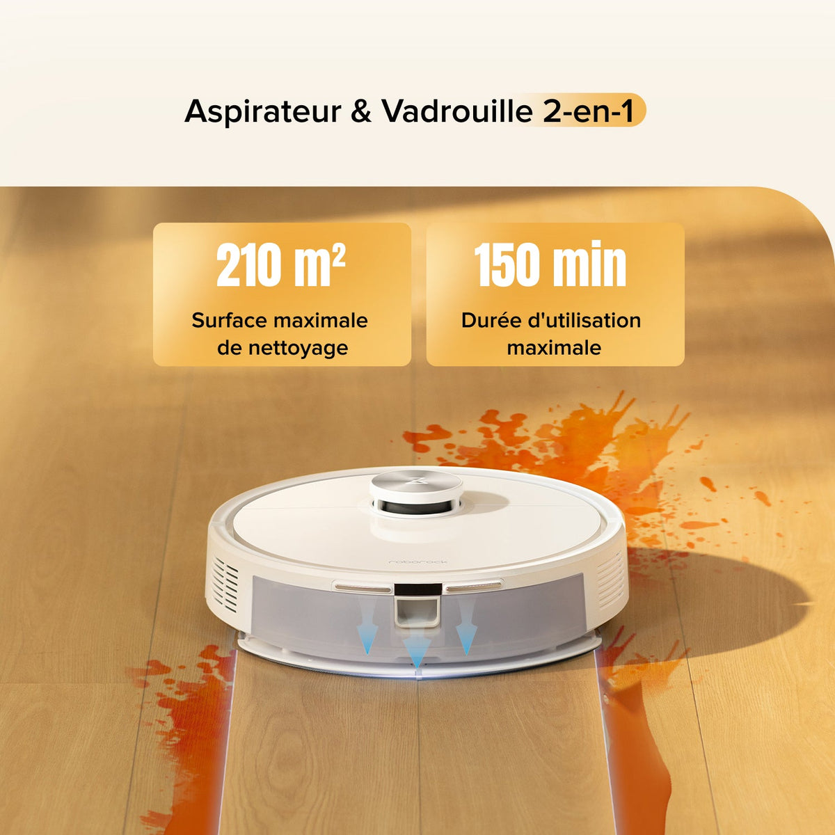 Roborock Q7 M5 ( Q7 Max amélioré) robot aspirateur avec aspiration de 10 000 Pa