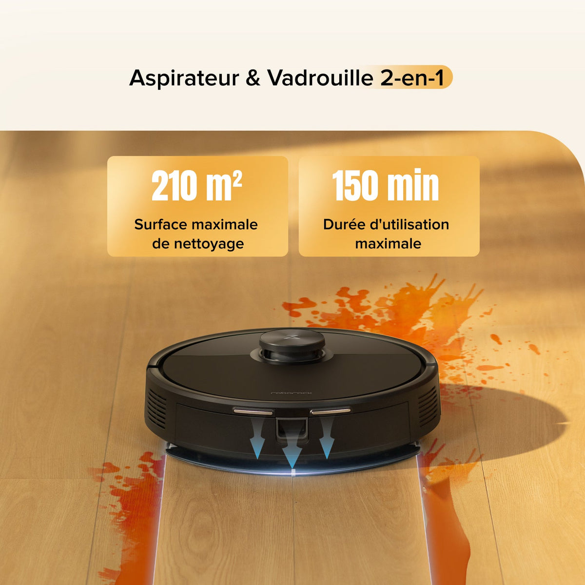 Roborock Q7 M5 ( Q7 Max amélioré) robot aspirateur avec aspiration de 10 000 Pa