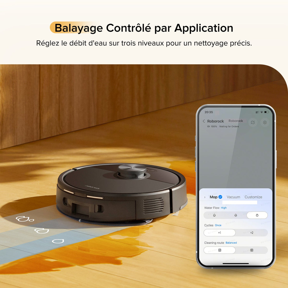 Roborock Q7 M5 ( Q7 Max amélioré) robot aspirateur avec aspiration de 10 000 Pa