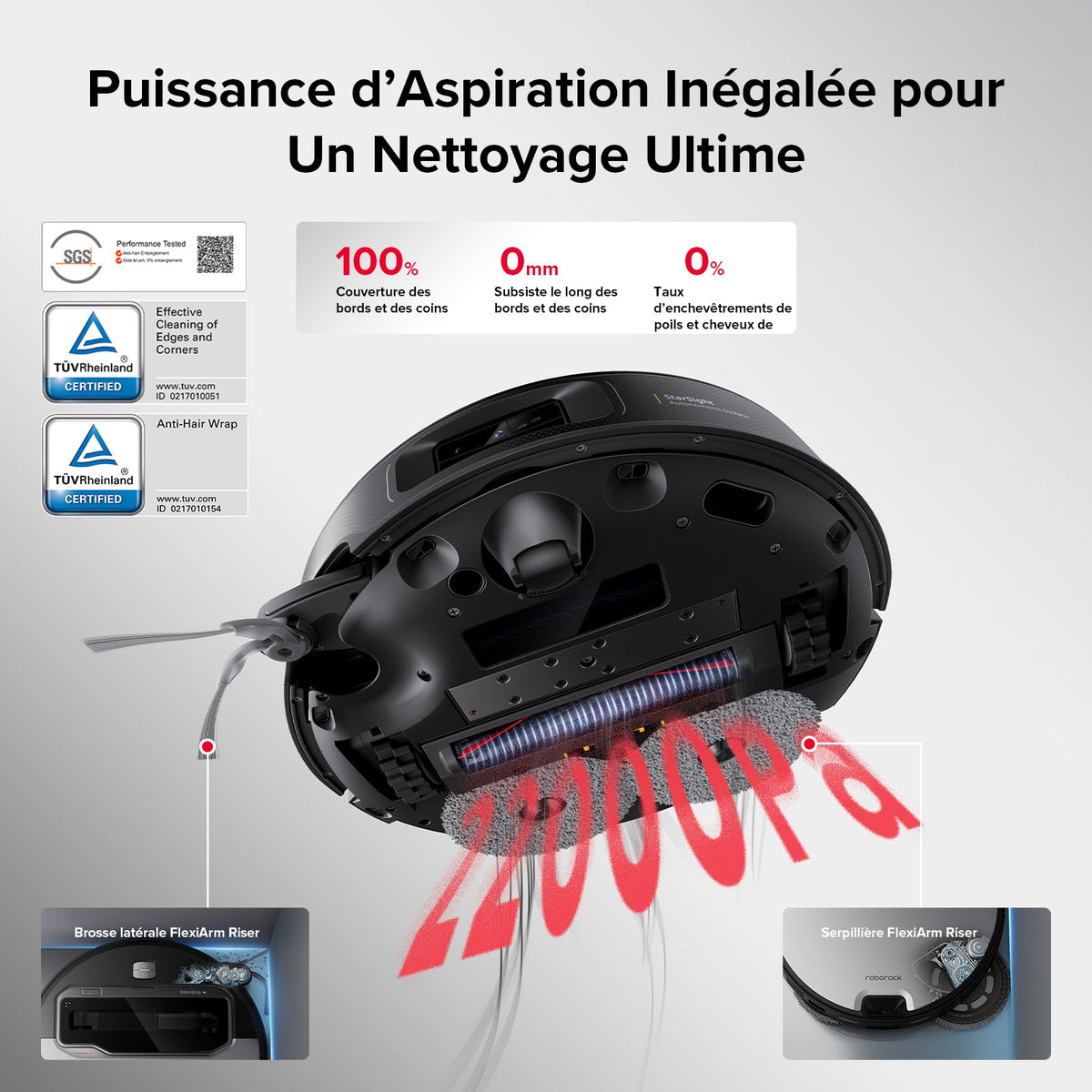 Roborock Saros Z70 robot aspirateur laveur avec bras mécanique OmniGrip