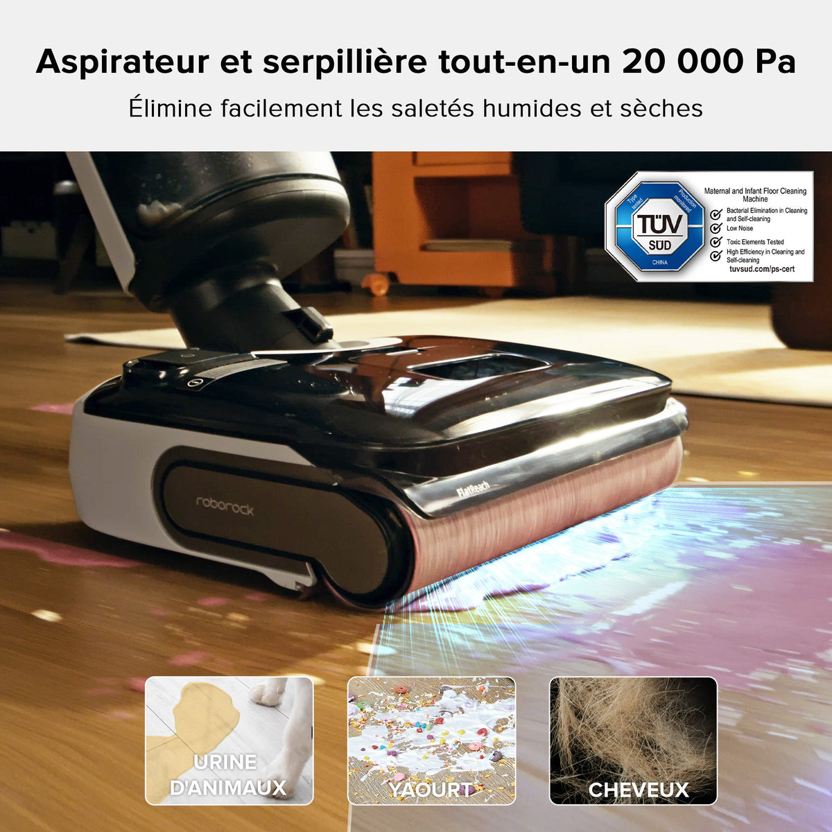 Roborock F25 BX aspirateur laveur sans fil sec et humide