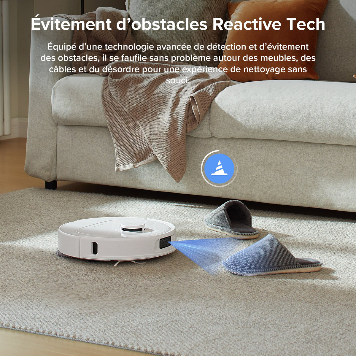 Roborock QV 35A ( Qrevo S amélioré) robot aspirateur laveur avec station d’accueil multifonctionnelle