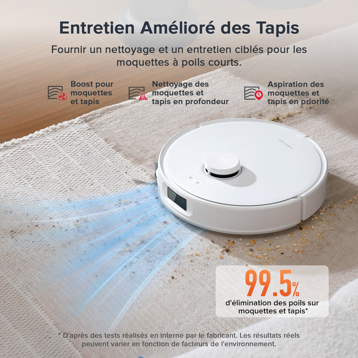 Roborock Qrevo Curv S5X Série robot aspirateur laveur avec station d’accueil multifonctionnelle 3.0