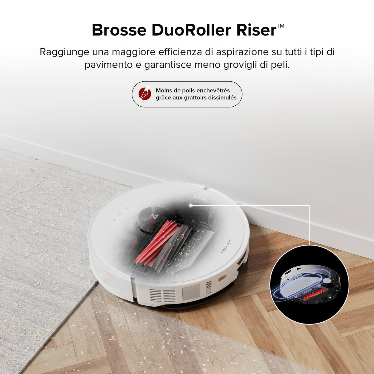Roborock S8 MaxV Ultra aspirateur robot laveur avec Station RockDock Ultra 8-en-1