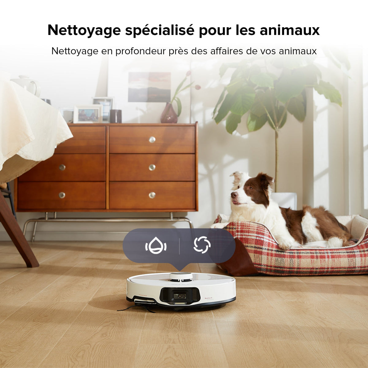 Roborock S8 MaxV Ultra aspirateur robot laveur avec Station RockDock Ultra 8-en-1