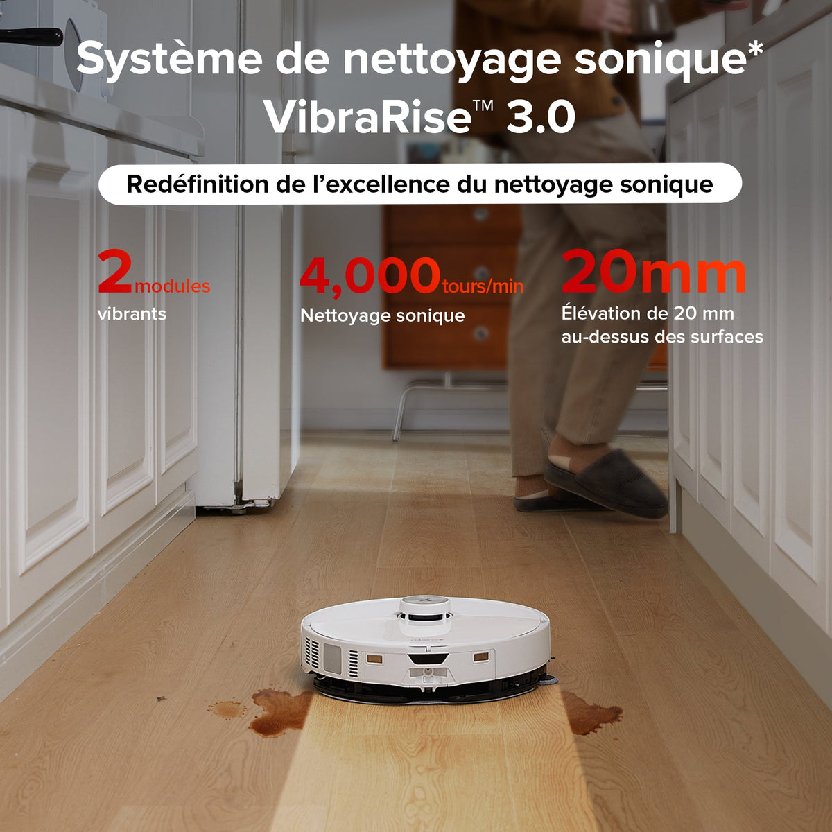 Roborock S8 MaxV Ultra aspirateur robot laveur avec Station RockDock Ultra 8-en-1