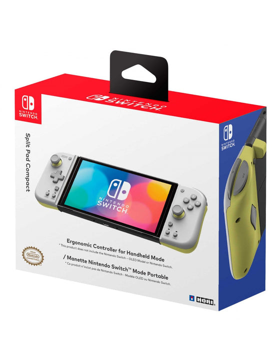 Manette Hori Split Pad Compact blanc e jaune Nintendo Switch