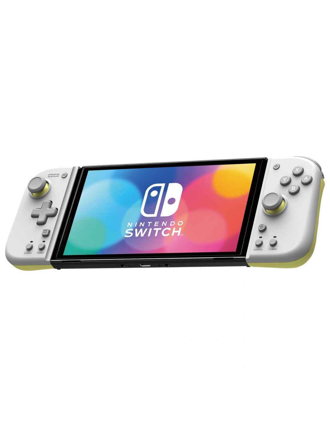 Manette Hori Split Pad Compact blanc e jaune Nintendo Switch